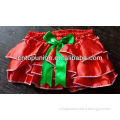 cute satin baby bloomer with ruffle diaper cover kids bloomer with bow BABY diaper cover